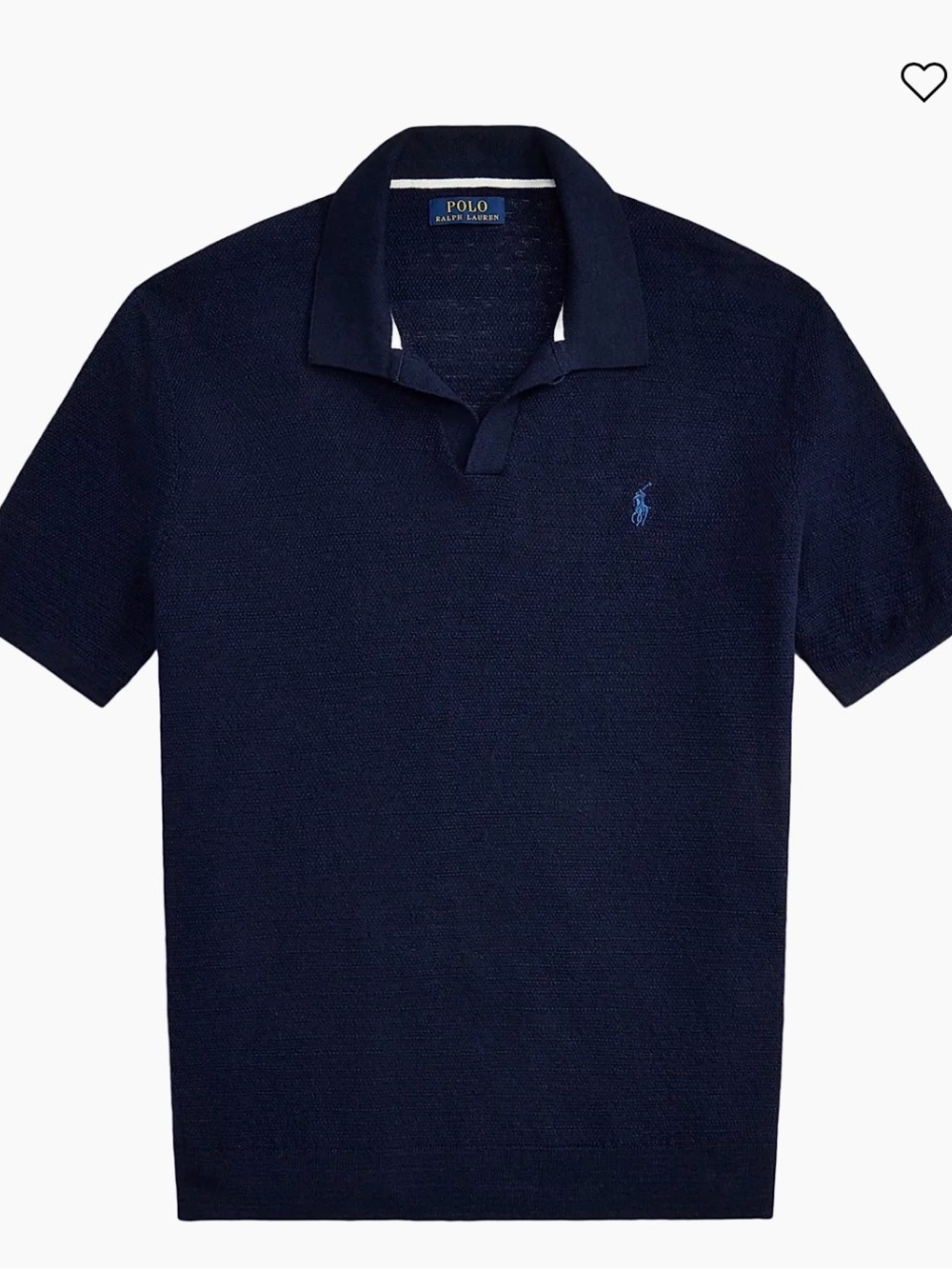 Polo by Ralph Lauren Navy Short-Sleeve Knit Polo with Blue Pony
